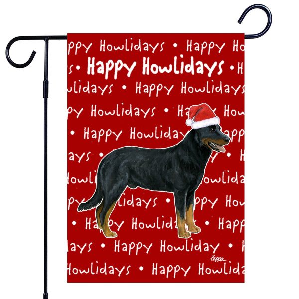 Beauceron Happy Howliday s Garden Flag Online