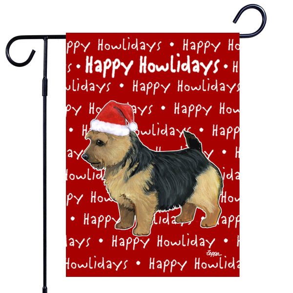 Norwich Terrier Happy Howliday s Garden Flag Online Hot Sale - Image 3