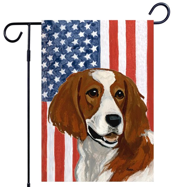 Irish Setter Americana Garden Flag Online now - Image 2