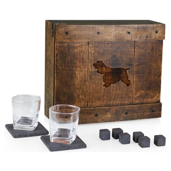 Cocker Spaniel Laser Engraved Whiskey Box For Discount