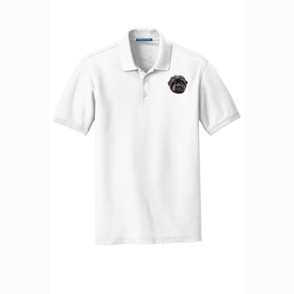 Affenpinscher Embroidered Men s Short Sleeve Polo Online Hot Sale - Image 2