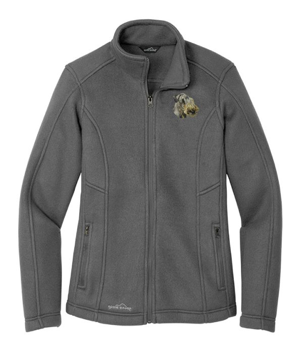 Cesky Terrier Embroidered Ladies Fleece Jacket on Sale - Image 3