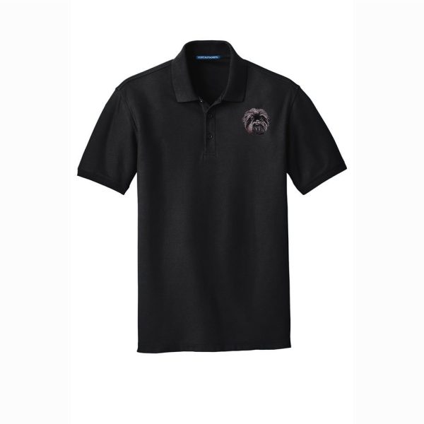 Affenpinscher Embroidered Men s Short Sleeve Polo Online Hot Sale - Image 3