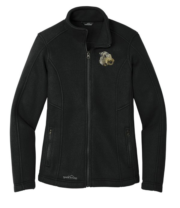 Cesky Terrier Embroidered Ladies Fleece Jacket on Sale - Image 2