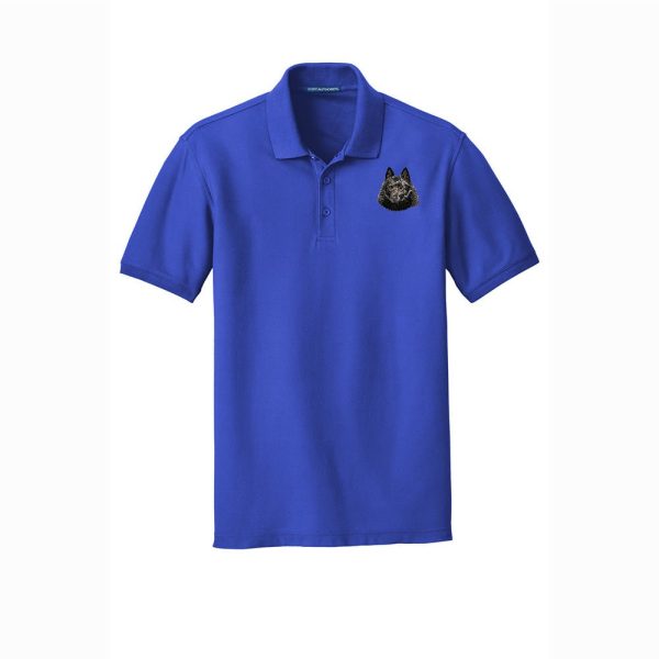 Schipperke Embroidered Men s Short Sleeve Polo For Discount - Image 5
