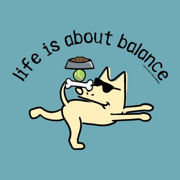 Life s About Balance - Ladies Curvy V-Neck Tee Sale - Image 2