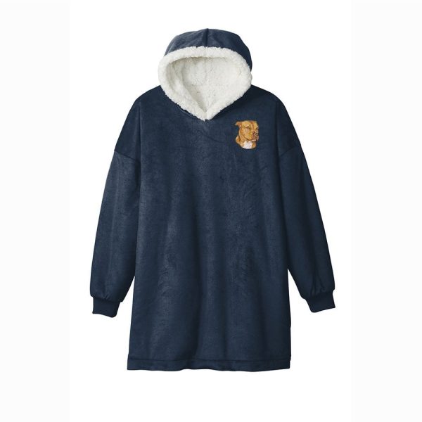 American Staffordshire Terrier Embroidered Wearable Blanket For Sale - Image 4