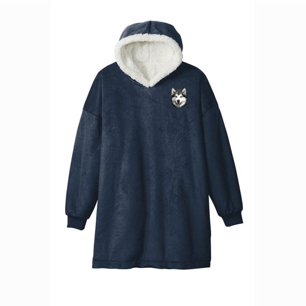 Alaskan Malamute Embroidered Wearable Blanket on Sale - Image 2
