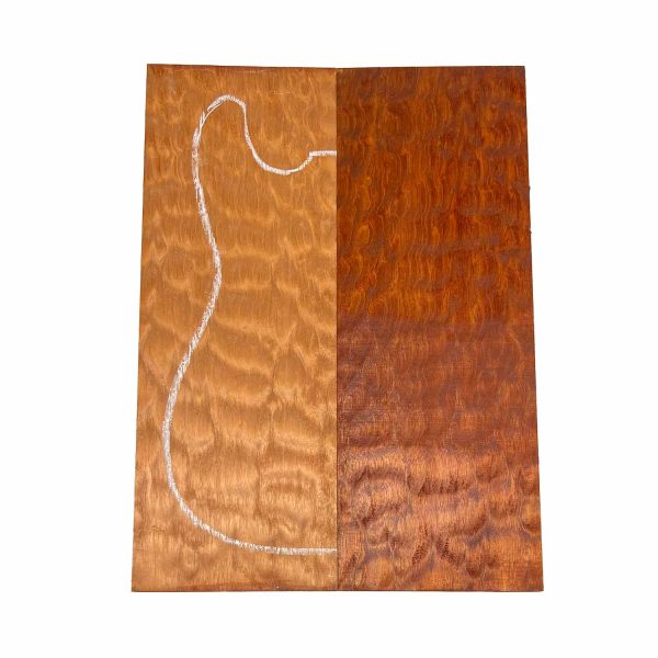 Quilted Flame Cherry Mahogany Drop Top 21  x 7-5 8  x 1 4  #94-C For Discount - Image 4