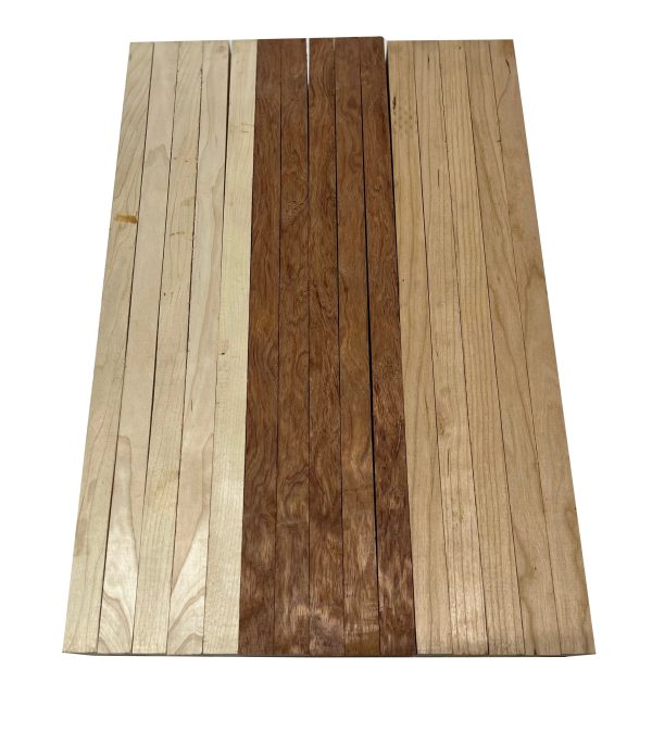 Combo of 15 , 3 4  Lumber Boards | Cutting Board Blocks | Hard Maple, Bubinga, Cherry Supply - Image 2