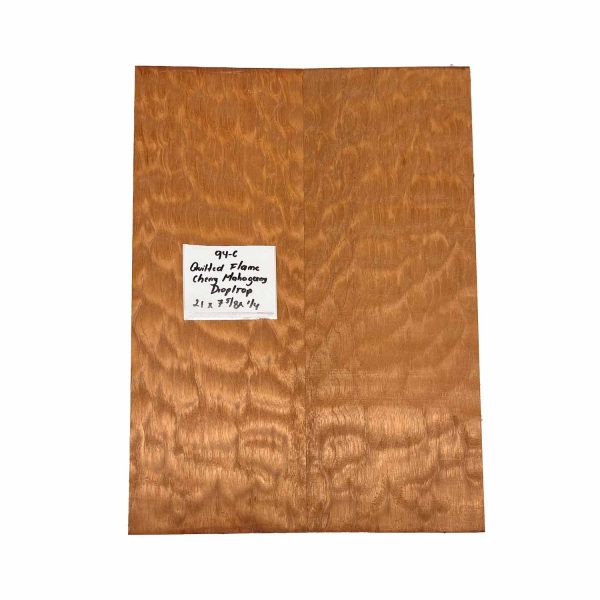 Quilted Flame Cherry Mahogany Drop Top 21  x 7-5 8  x 1 4  #94-C For Discount