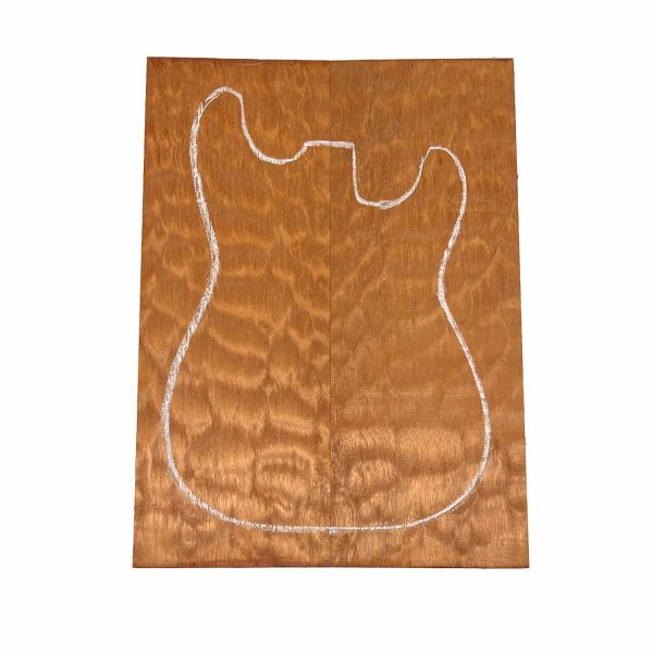 Quilted Flame Cherry Mahogany Drop Top 21  x 7-5 8  x 1 4  #94-C For Discount - Image 3