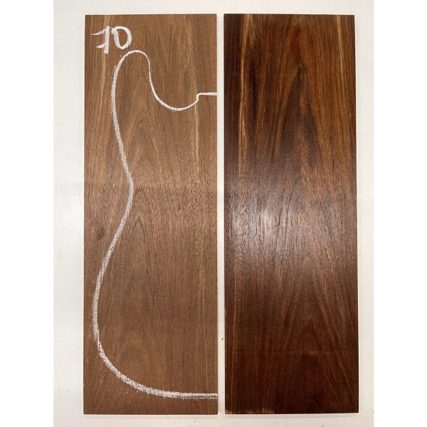 Peruvian Walnut Bookmatched Guitar Drop Top 21  x 7  x 1 4  #70 For Discount - Image 4