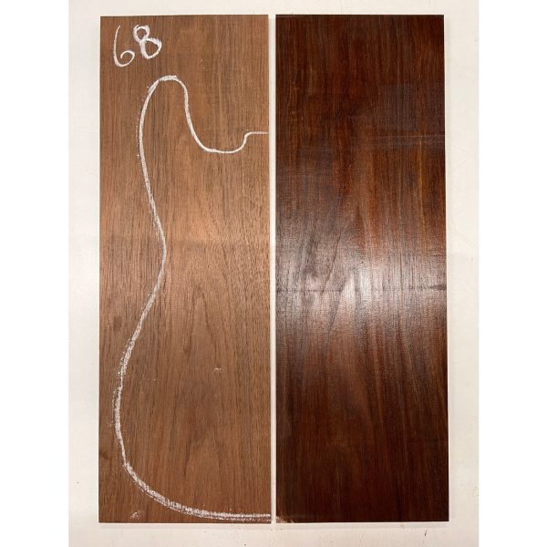 Peruvian Walnut Bookmatched Guitar Drop Top 21  x 7  x 1 4  #68 on Sale - Image 4