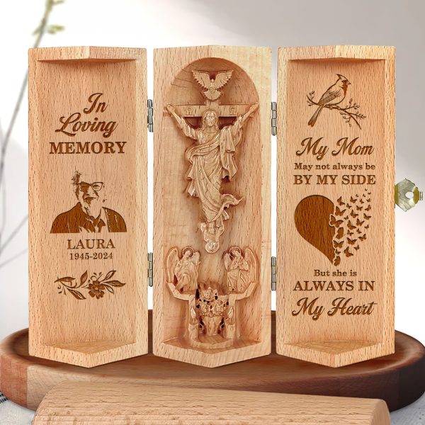 Custom Photo Gifts For Heaven Mom Openable Wooden Cylinder Sculpture 06xqti311224 Online - Image 4