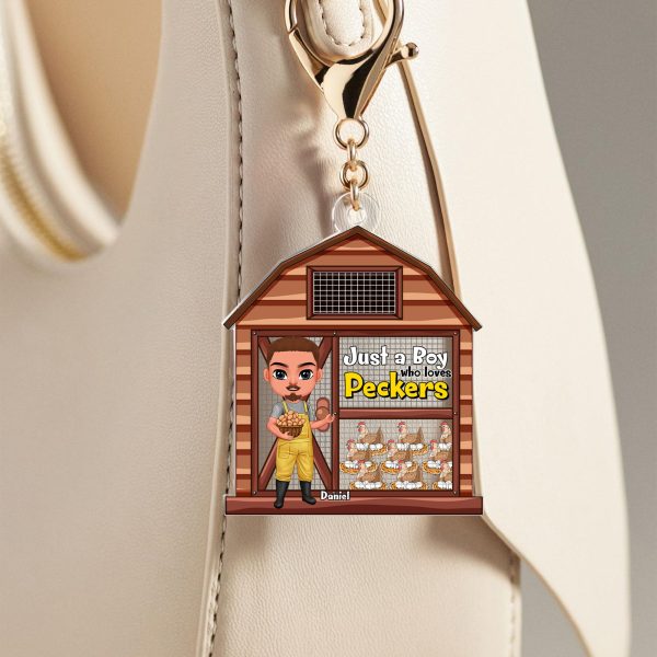 Personalized Gifts For Farmer Keychain Chicken Coop 06XQLU170225HH For Cheap - Image 4